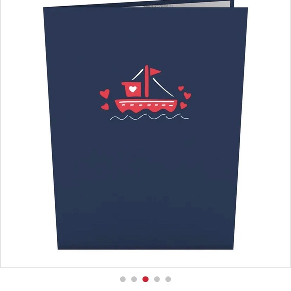 Love pop Valentine’s Day Card "you float my boat" NEW sealed - Picture 2 of 7